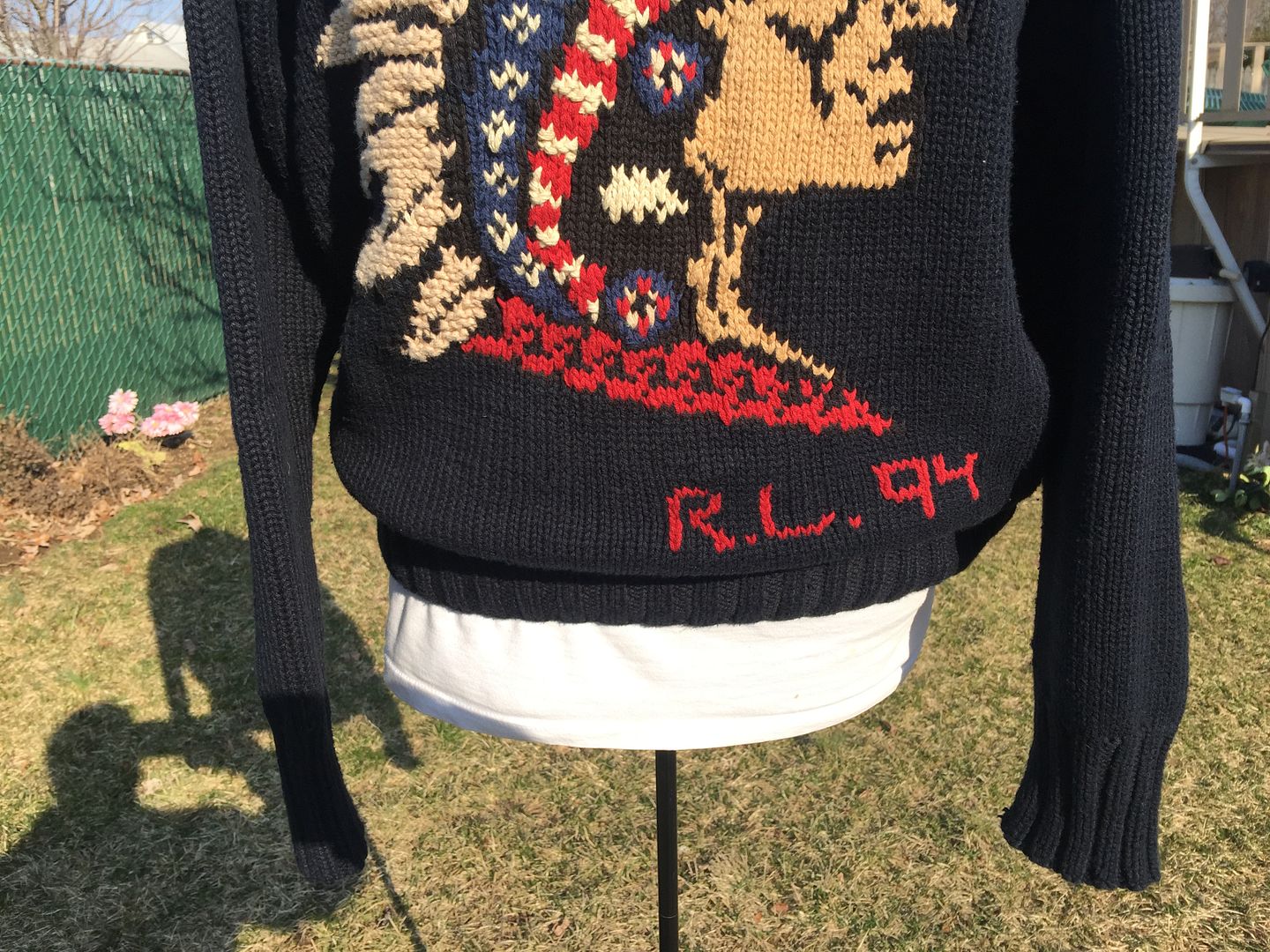 polo indian head sweater