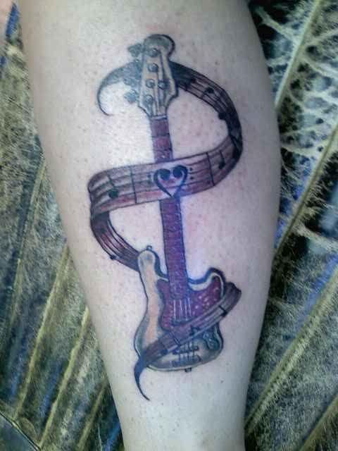 Bass Guitar Tattoo