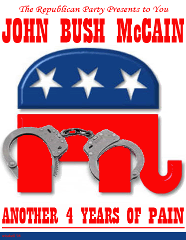 mccain, george bush, posters, republican, GOP