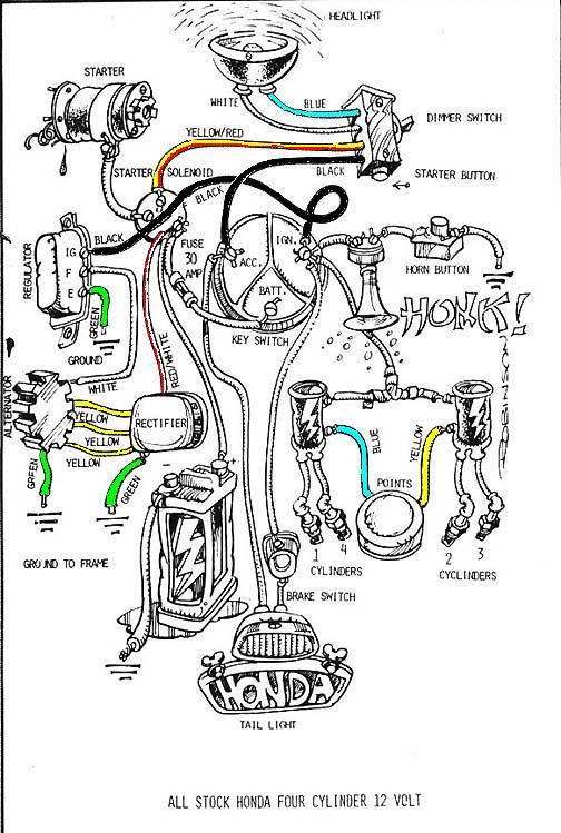 CB550 Wiring questions.