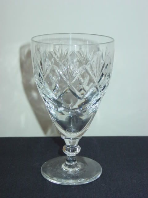 Webb Corbett Doulton Crystal Georgian Wine Glasses 