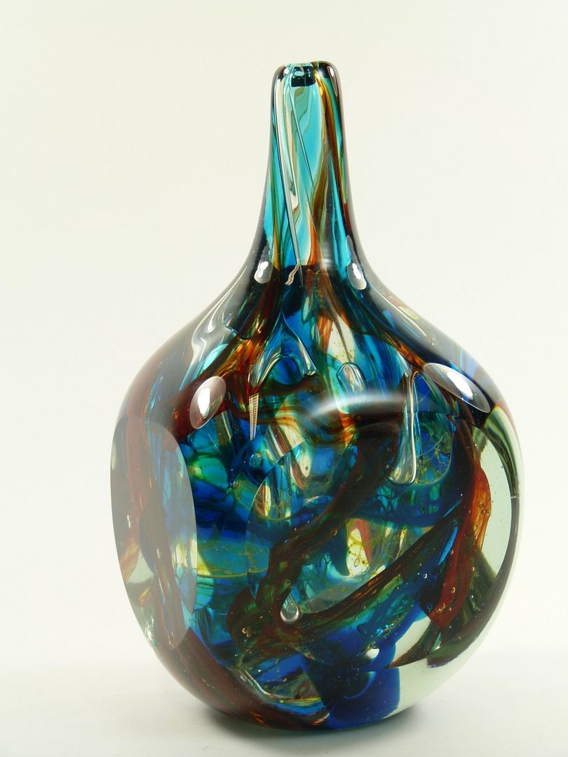 MDINA / Medina Glass Square Vase Michael Harris 7 1/2" eBay