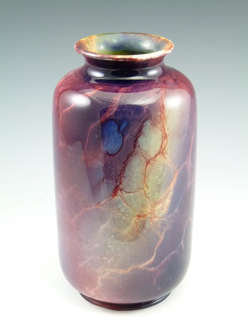 WILKINSONS Pottery Rare Art Deco ORIFLAMME Lustre Vase John Butler