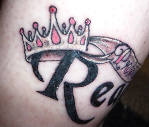 This next one is a close up on the Crown Hanging off the R in her Name