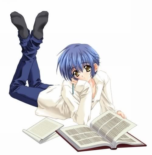 cuteboyreading.jpg Reading Anime Boy image by Frodo84190