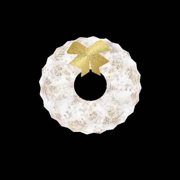 Gold and White Christmas Wreath