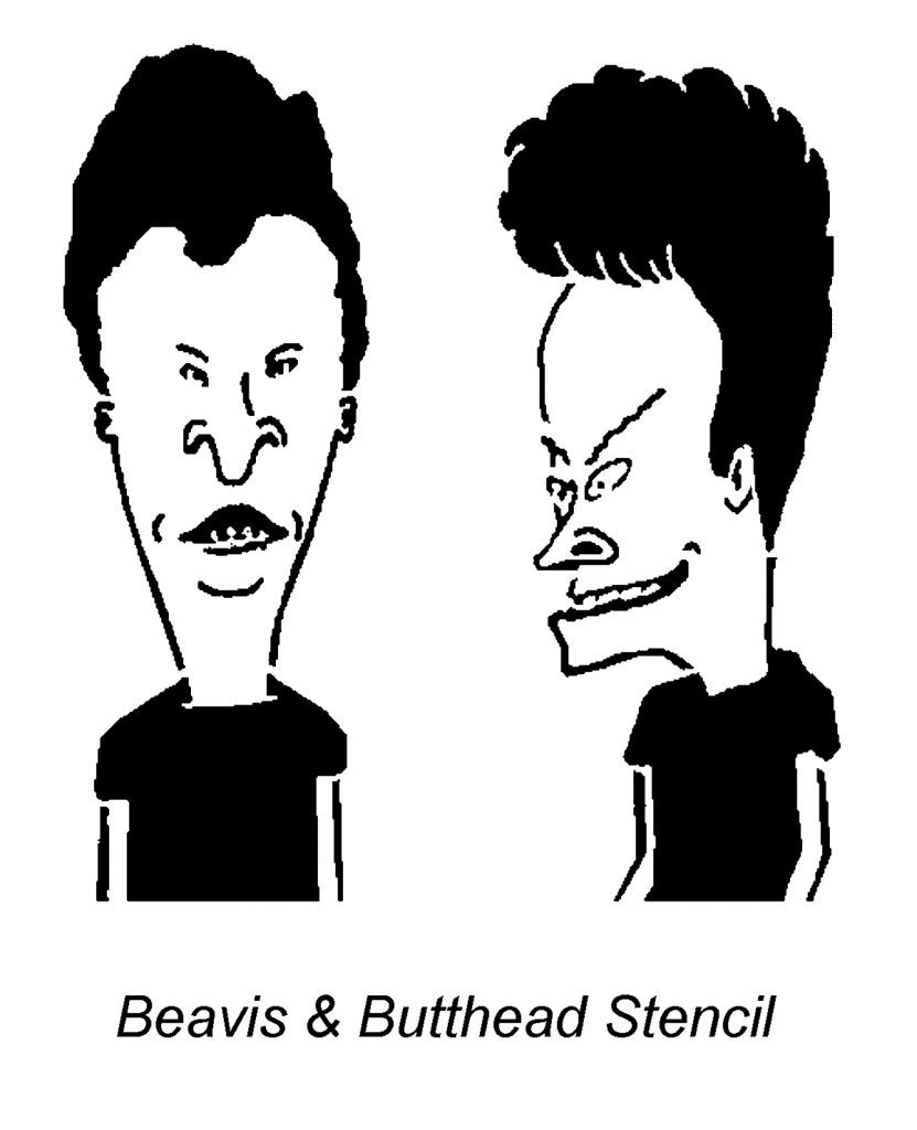 Beavis and Butthead Stencil