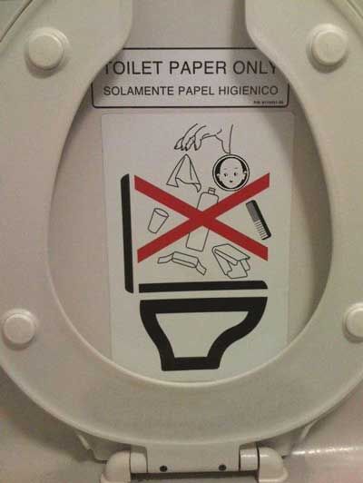 No flushing babies