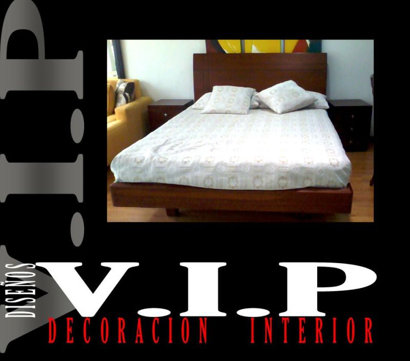 Cama Doble + Mesas + Colchon Muebles V.i.p. Cama Doble + Mesas + Colchon Muebles V.i.p.