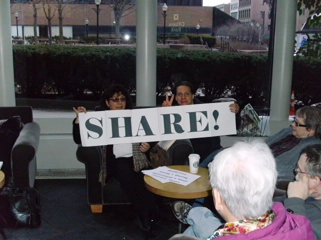 Downtown Albany Coffee Party Sign