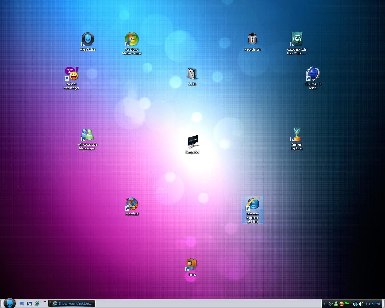 Windows 7 Desktop Icons rearrange on.