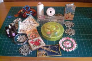 Vintage sewing and crocheting
