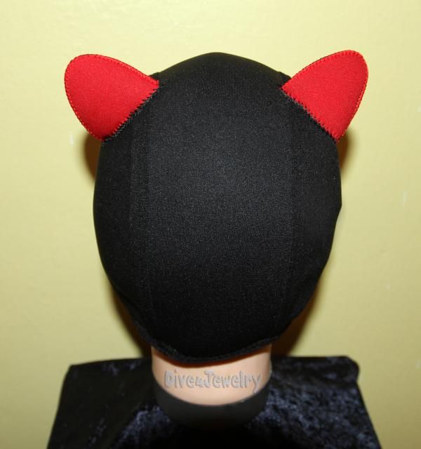 Scuba Diving Surfing Kayak Fun Dive Hood 3mm Neoprene Fancy Cat Devil