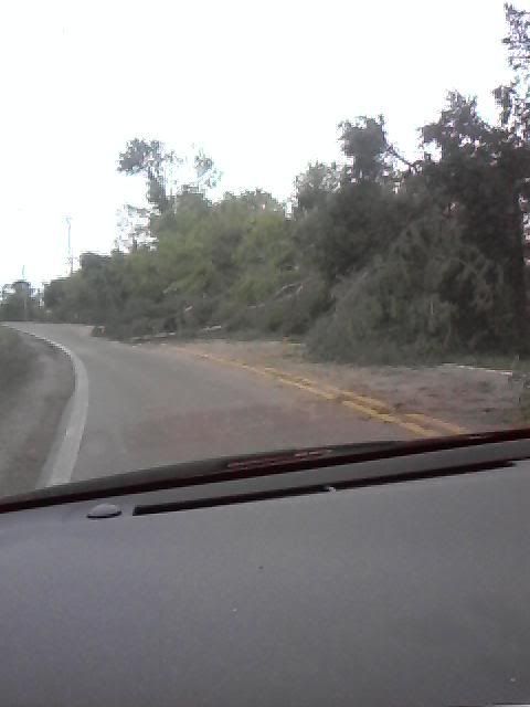 Closed road