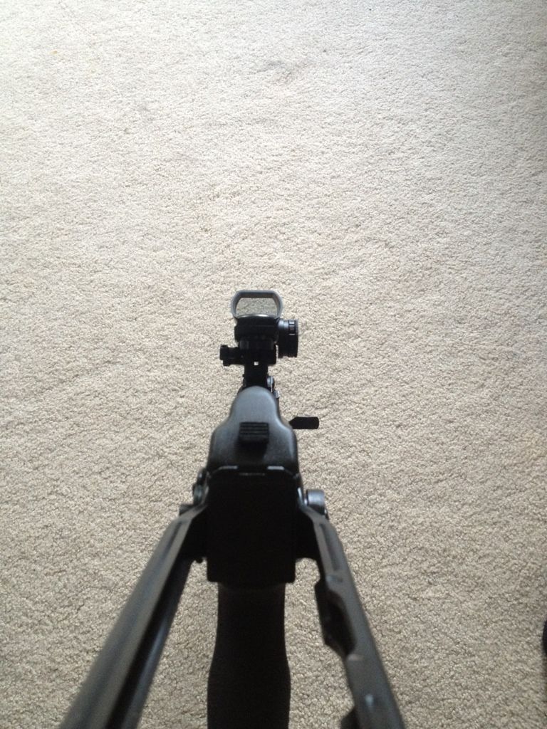 cheek weld with red dot