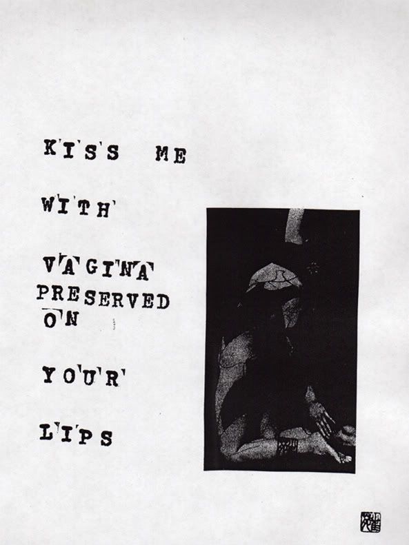 kiss me with vagina preserved on your lips