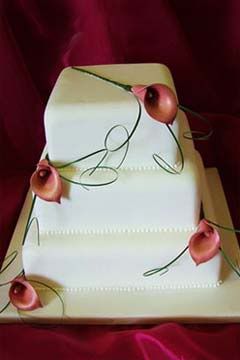 calla lily wedding cakes