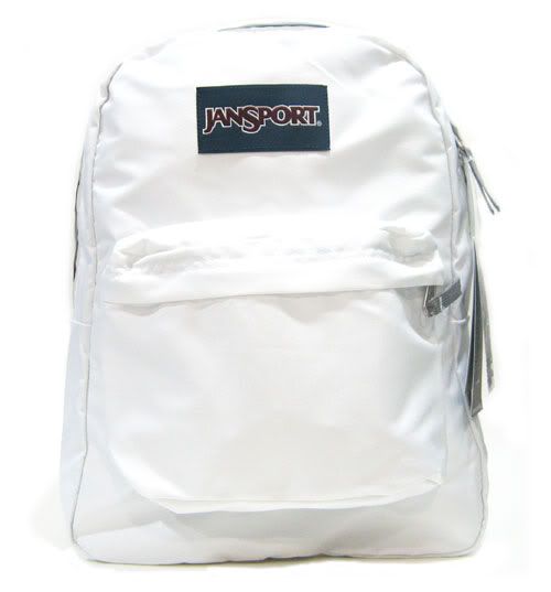 Jansport White Backpack