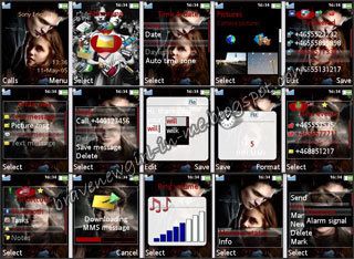Screenshoot dari Twilight Sony Ericsson Themes