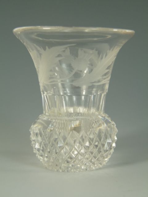 EDINBURGH Crystal - THISTLE Cut - Liqueur / Shot / Nip Glass / Glasses ...