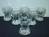 ROWLAND WARD Liqueur Glass Set (6)   Cut by Moser  