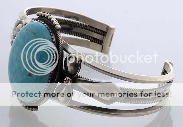 Alfred Martinez Sterling Silver with Turquoise Bracelet  