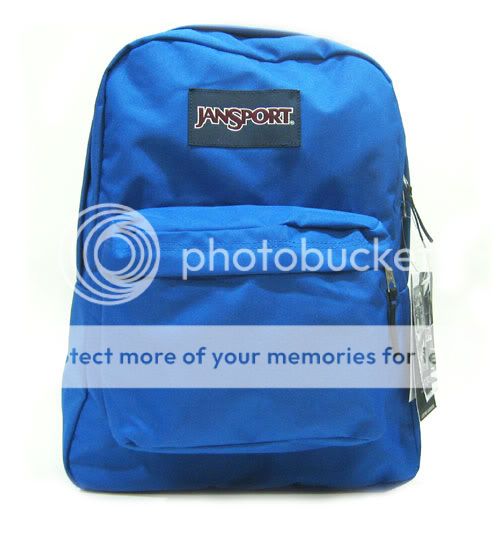New Jansport Superbreak Royal Blue Streak Backpack School Bag Bookbag