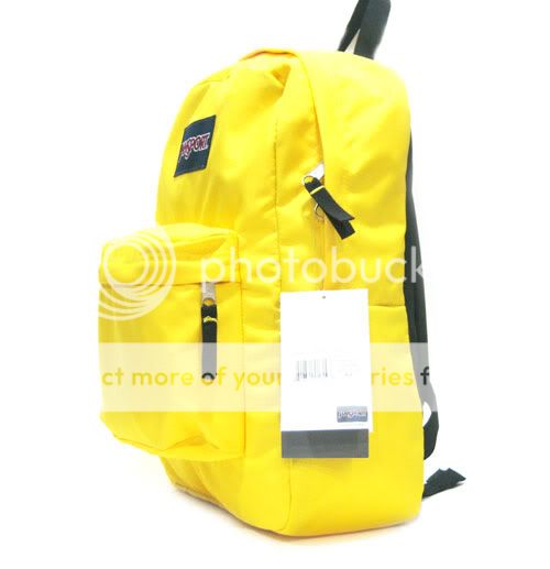 NEW Jansport Superbreak Super Break RACER YELLOW Backpack School Bag 