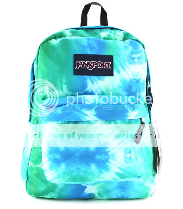 Jansport Superbreak Super Break Blue Hippie Backpack School Bag